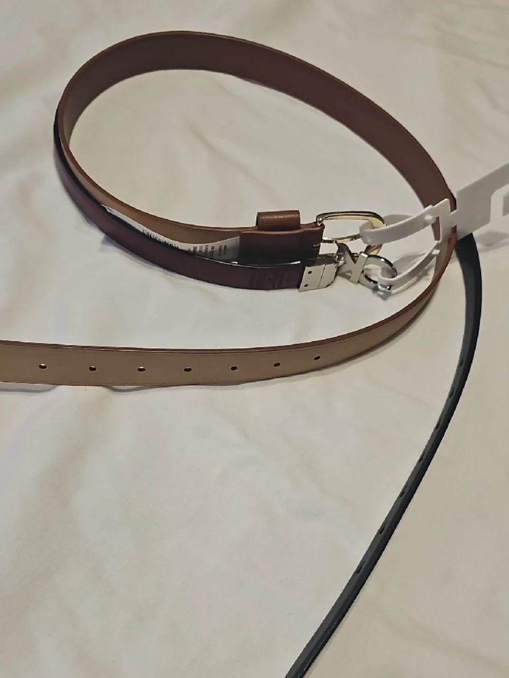 Calvin Klein Reversible Black/Burgundy & Brown Women's Belts